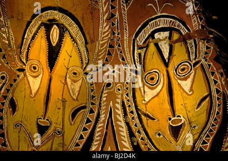 Asmat Papua New Guinea Indonesia museum craft art Stock Photo