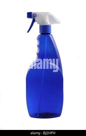 Blue Spray Bottle Stock Photo