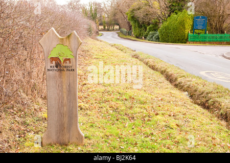 New Forest Sign Stock Photo