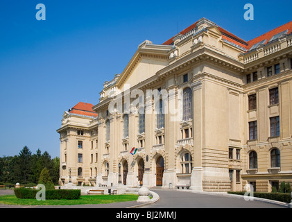 Main entrance of Debrecen University, Hungary at summer time Stock Photo