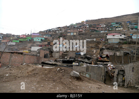 PERU Street scene in Pamplona Alta, Lima. photo (C) Sean Sprague 2009 Stock Photo