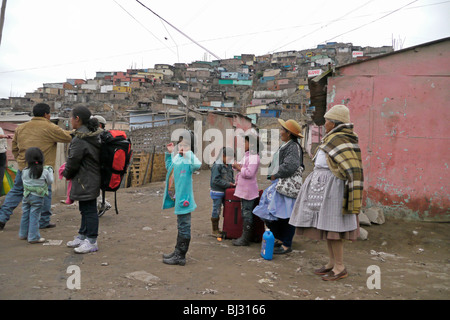 PERU Street scene in Pamplona Alta, Lima. photo (C) Sean Sprague 2009 Stock Photo