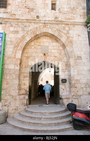 Israel, Jerusalem, Mount Zion, Entrance to King David's tomb Stock Photo