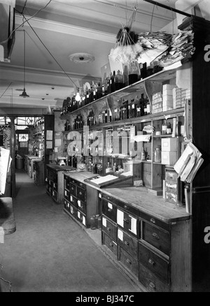 Pharmaceutical preparation area, Co-operative society, Barnsley, South Yorkshire, 1956. Artist: Michael Walters Stock Photo