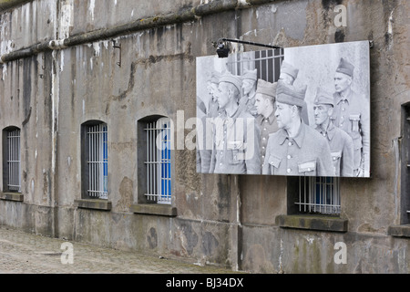 Picture of WW2 political prisoners at Fort Breendonk, a second World War Two concentration camp near Antwerp, Belgium Stock Photo
