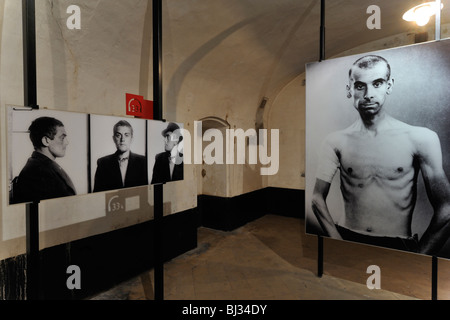 Pictures of political prisoners at Fort Breendonk, Second World War Two concentration camp in Belgium Stock Photo