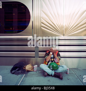 Construction worker crying Stock Photo - Alamy