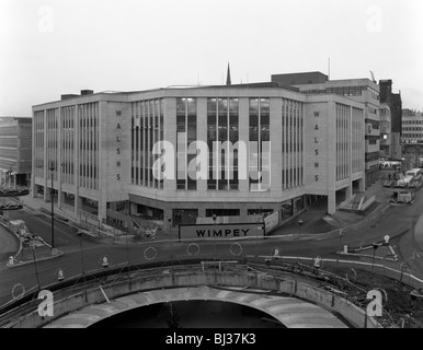 Walsh's department store in Sheffield during its redevelopment, South Yorkshire, 1967. Artist: Michael Walters Stock Photo