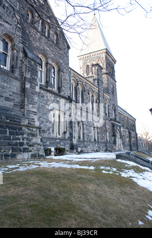 Side view of an old historic building at the university of toronto campus Stock Photo