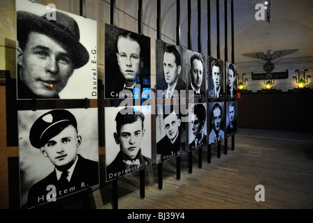 Pictures of WW2 political prisoners at Fort Breendonk, Second World War Two concentration camp in Belgium Stock Photo