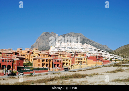New constructions, settlement, town houses, building boom, Benidorm, Costa Blanca, Alicante province, Spain, Europe Stock Photo