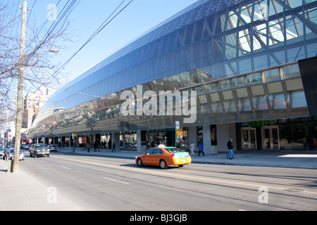 Outside of the art gallery of ontario (AGO) along Dundas Street in Toronto Ontario Canada Stock Photo