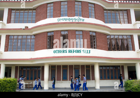 Grounds of Tibetan Children's Village, Chauntra, India Stock Photo