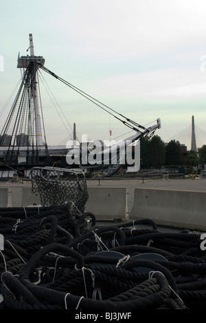 Rigging of the USS Constitution Stock Photo - Alamy