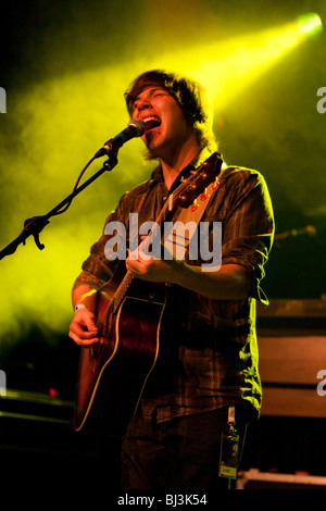 The U.S. singer and songwriter Josh Royse live in the Schueuer venue, Lucerne, Switzerland Stock Photo