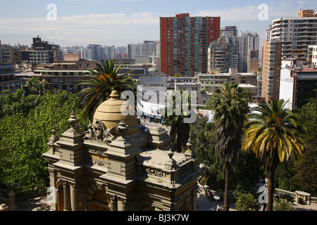 View of Santiago de Chile, Chile, South America Stock Photo