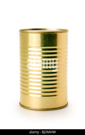tin can on white background Stock Photo