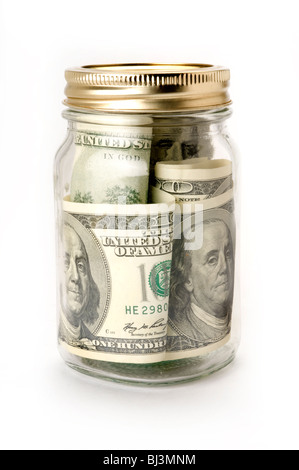 money in mason jar Stock Photo - Alamy