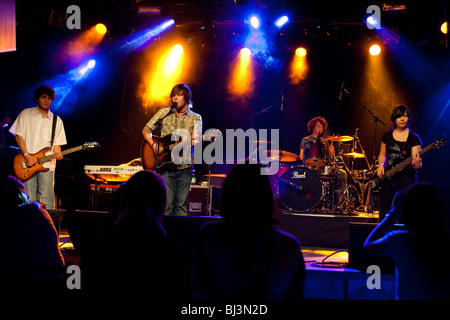 The U.S. singer and songwriter Josh Royse live in the Schueuer venue, Lucerne, Switzerland Stock Photo