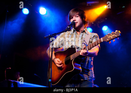 The U.S. singer and songwriter Josh Royse live in the Schueuer venue, Lucerne, Switzerland Stock Photo