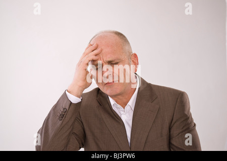 Stressed out man Stock Photo