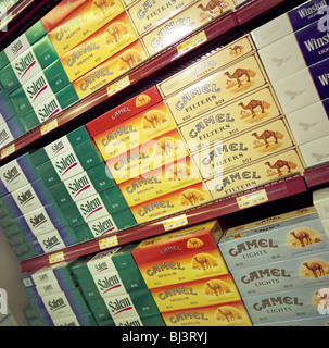 alamy cigarettes zigarette cartons stacks piled bahrain