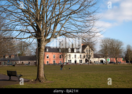 Irish Village Green, Blarney County Cork Ireland Stock Photo