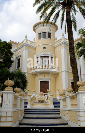 Spain, Canary Islands, Tenerife Santa Cruz, Villa in Rambla de General Franco Stock Photo