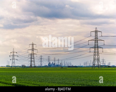Electricity pylons UK Stock Photo