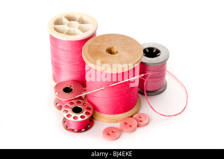 needle and thread Stock Photo