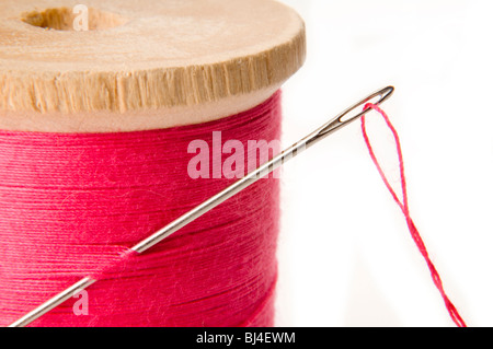 needle and thread Stock Photo