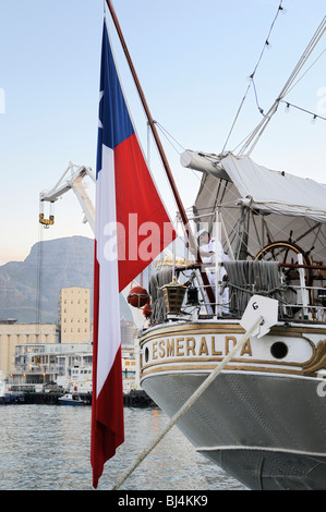 Sail training ship 'Esmeralda', V & A Waterfront, Cape Town, South Africa, Africa Stock Photo