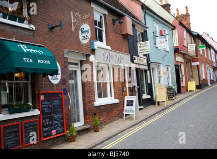 Specialist shops Trinity Street Colchester Essex England Stock Photo