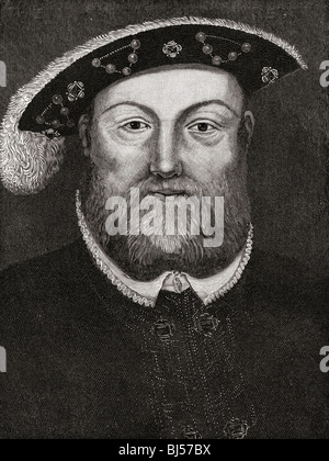 Henry VIII, 1491 to 1547. King of England. Stock Photo