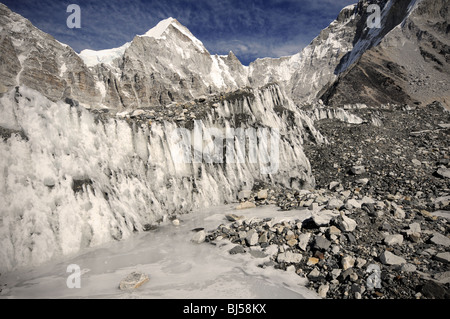 Everest Base Camp in the Khumbu Region, Nepal Stock Photo