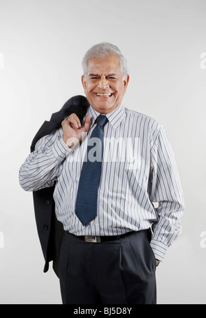 Businessman smiling Stock Photo