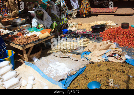 Africa Boni Candid Fruit and Vegetable Mali Market Stock Photo