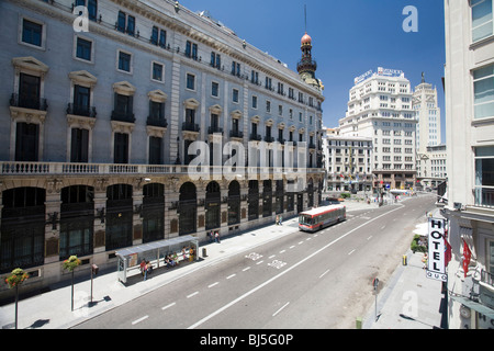 Cityscape of Madrid, Spain Stock Photo