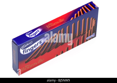 Box of Cadbury Bournville chocolate fingers Stock Photo