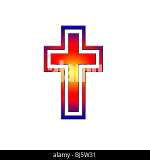 Graphic Illustration of a Crucifix Stock Photo