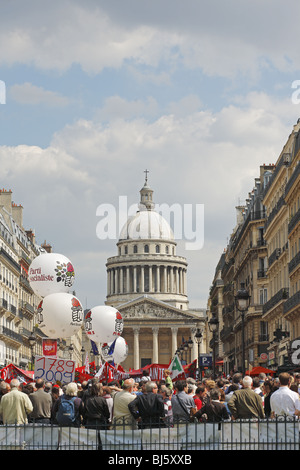 May Day demonstration in Paris, France Stock Photo