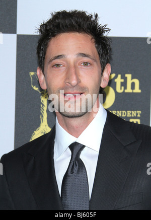 ADRIEN BRODY 25TH FILM INDEPENDENT SPIRIT AWARDS DOWNTOWN LOS ANGELES CA USA 05 March 2010 Stock Photo