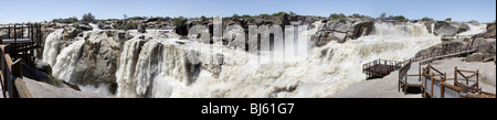 Panorama of the Augrabies Waterfall in the Orange River near Kakamas, Northern Cape Province, South Africa Stock Photo