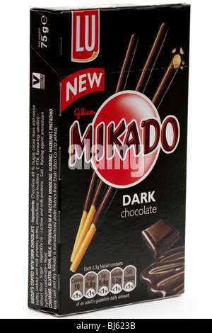 New Mikado dark chocolate dipped biscuit straws Stock Photo