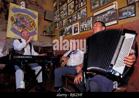 Live Music At Weekly Saturday Afternoon Giotta Family Concert Caffe Trieste San Francisco California Stock Photo