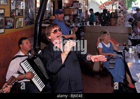 Live Music At Weekly Saturday Afternoon Giotta Family Concert Caffe Trieste San Francisco California Stock Photo