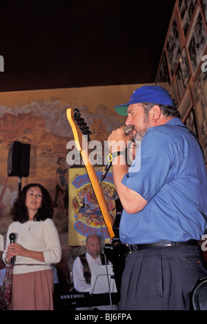 Live Music At Weekly Saturday Afternoon Giotta Family Concert Caffe Trieste San Francisco California Stock Photo