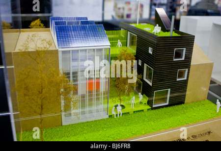 Paris, France, Construction Equipment Trade Show, Ecological Building, Architectural Models, responsible business, architecture sustainable, Stock Photo