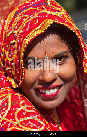 Rajput woman in Agra India Stock Photo