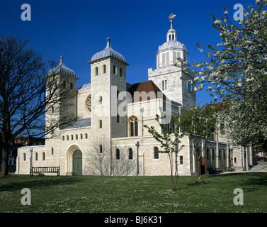 Portsmouth Cathedral, with the octagonal wooden cupola added in 1703 Stock Photo